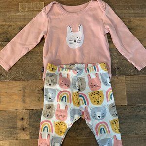 Tea Collection Bunny/Animal Outfit 3-6M